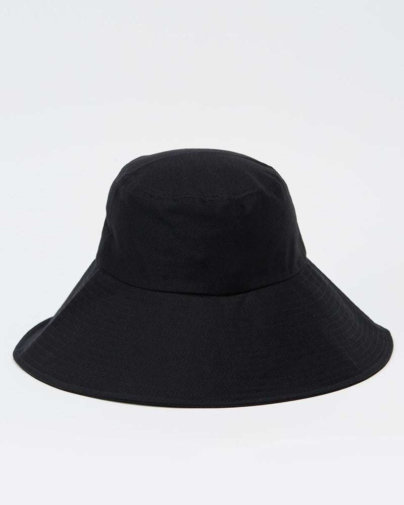 Black Organic Cotton Bucket Hat