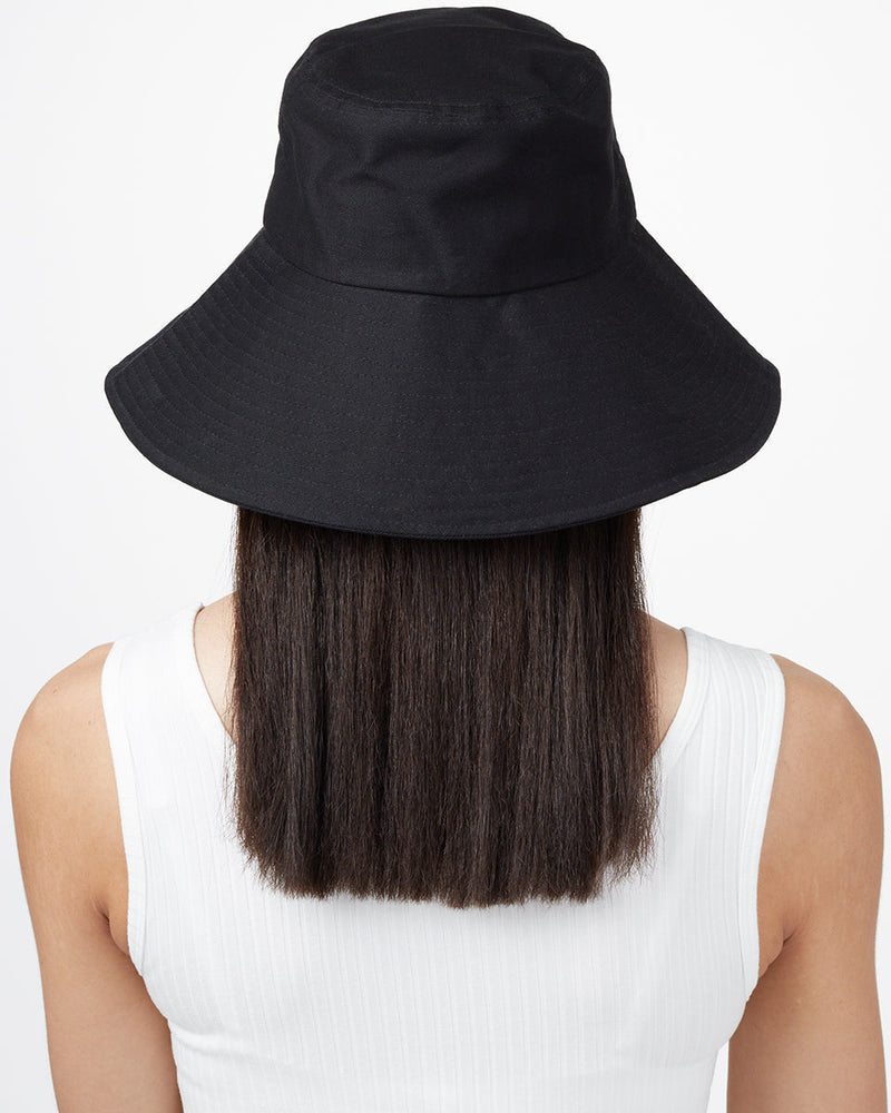 Black Organic Cotton Bucket Hat