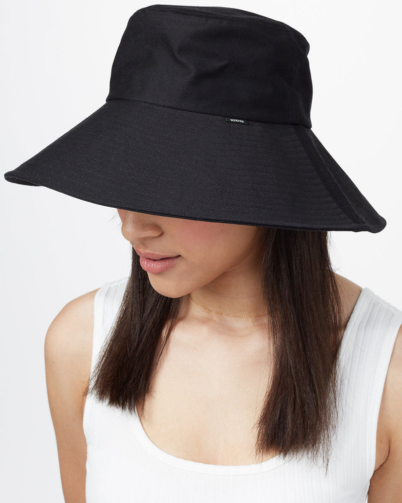 Black Organic Cotton Bucket Hat
