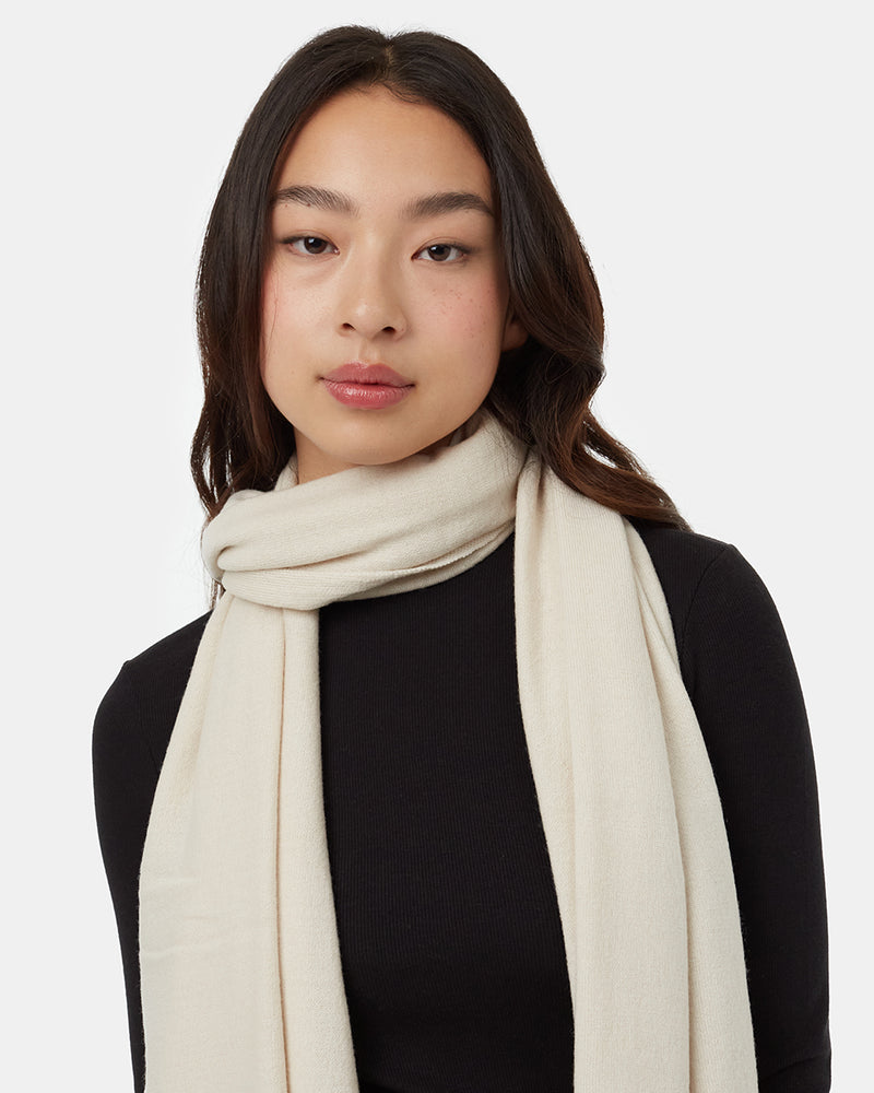 Cream-Eco-Friendly-Wool-Knit-Scarf