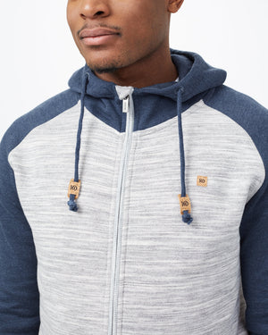 Gray Men's Eco-Friendly Zip-Up Hoodie