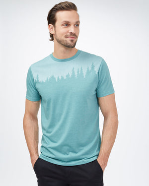 Blue Tree Graphic Crew Neck T-Shirt