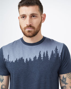 Blue Tree Graphic Crew Neck T-Shirt