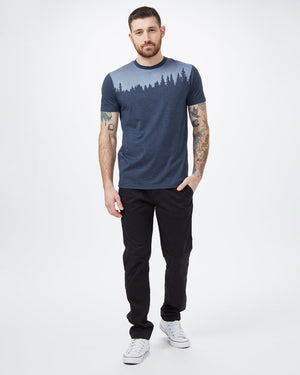 Blue Tree Graphic Crew Neck T-Shirt