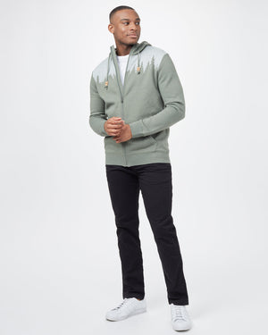 Green Tree Graphic Zip Up Hoodie