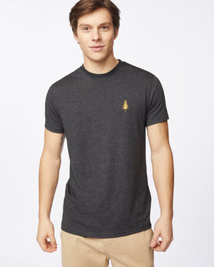 Black,Yellow Crew Neck Graphic Tee