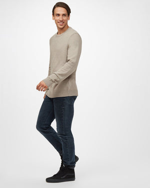 Beige Men's Organic Cotton Knit Jumper