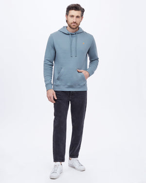 Blue Men's Eco-Friendly Pullover Hoodie