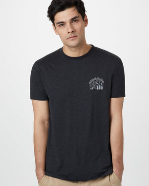 Black Men's Eco-Friendly Graphic Tee