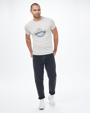 Gray Organic Cotton Crew Neck T-Shirt