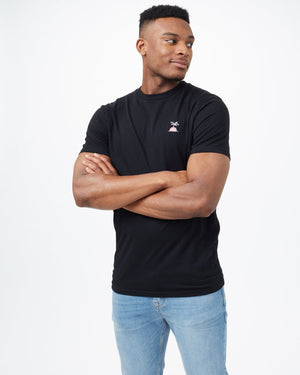 Black Recycled Polyester Crew Neck T-Shirt