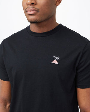 Black Recycled Polyester Crew Neck T-Shirt