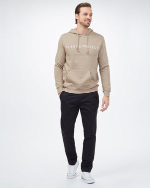 Beige Men's Graphic Hoodie