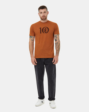 Brown-Crew-Neck-Short-Sleeve-T-Shirt