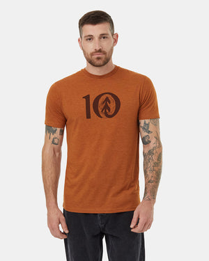 Brown-Crew-Neck-Short-Sleeve-T-Shirt