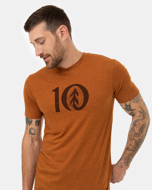 Brown-Crew-Neck-Short-Sleeve-T-Shirt