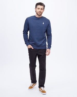 Blue Men's Long Sleeve Crew Neck Sweatshirt