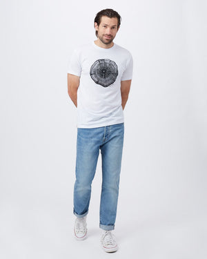 White Men's Graphic Tee