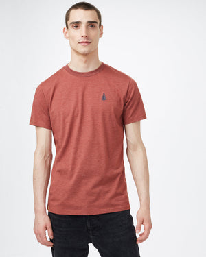 Red Crew Neck Graphic Tee