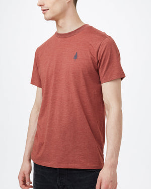 Red Crew Neck Graphic Tee