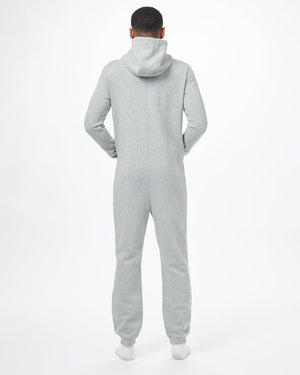 Gray Unisex Hooded Pajama Onesie