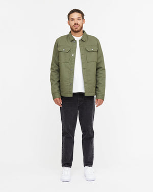 Green Utility Canvas Jacket