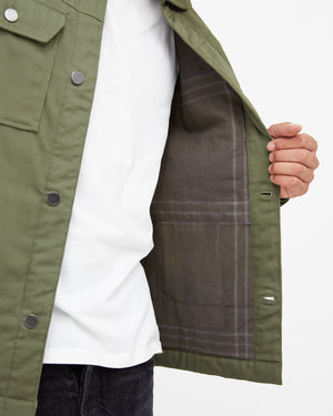 Green Utility Canvas Jacket