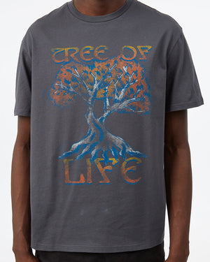 Gray Organic Cotton Graphic Tee