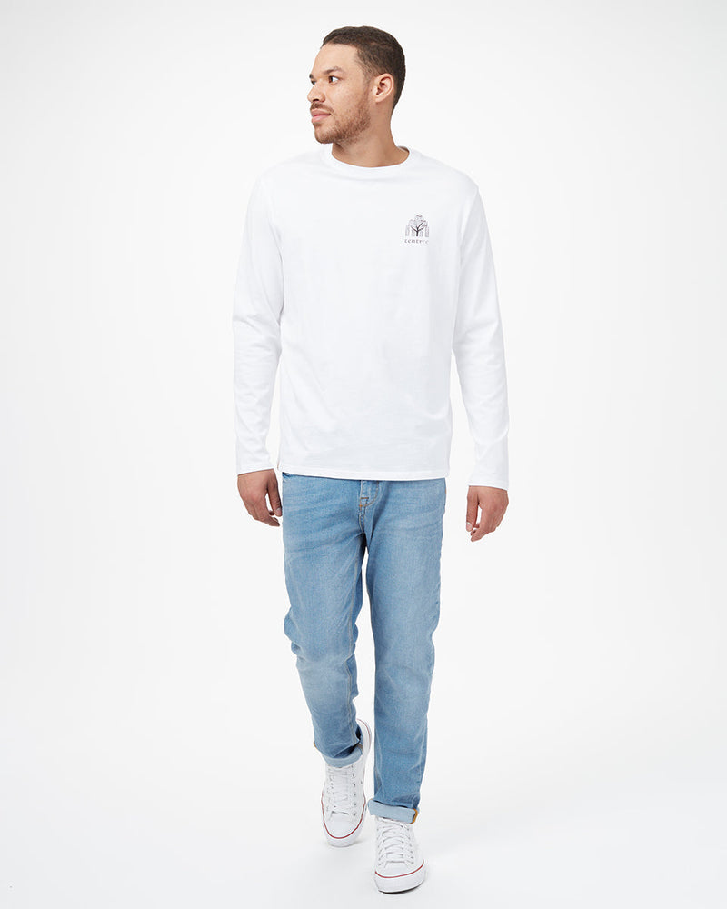 White Organic Cotton Oversized Long Sleeve Top