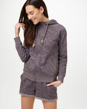 Gray Organic Cotton Zip-Up Hoodie