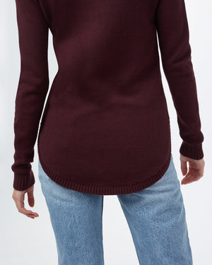 Red Women's Wool Knit Jumper