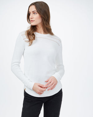 White Women's Wool Knit Jumper