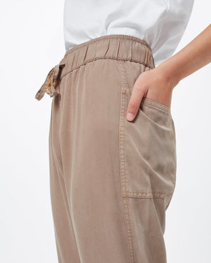 Beige Women's Tencel Lightweight Trouser