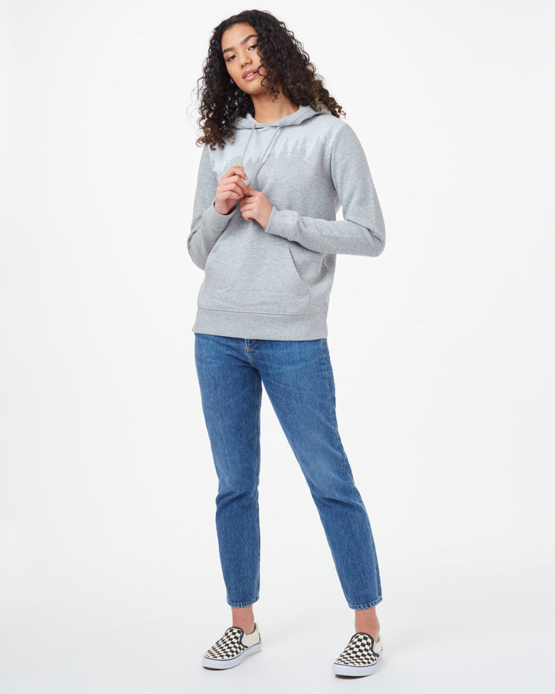 Gray Women's Graphic Pullover Hoodie