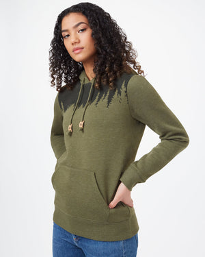 Green Women's Graphic Pullover Hoodie