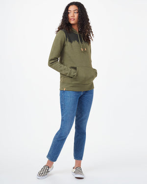 Green Women's Graphic Pullover Hoodie