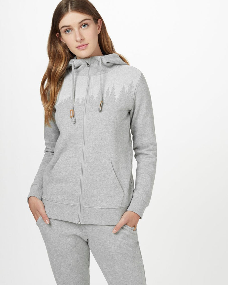 Gray Tree Graphic Pullover Hoodie