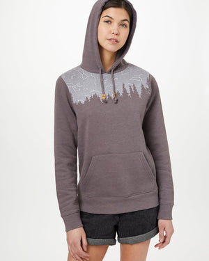 Gray Tree Graphic Pullover Hoodie