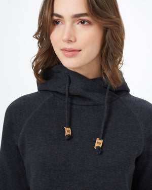 Black Organic Cotton Pullover Hoodie