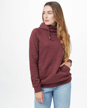 Red Organic Cotton Pullover Hoodie