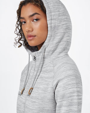 Gray Organic Cotton Zip-Up Hoodie