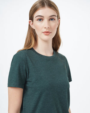 Green Recycled Polyester Crew Neck T-Shirt