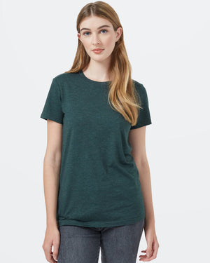 Green Recycled Polyester Crew Neck T-Shirt