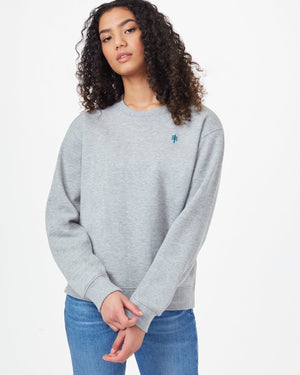 Gray Womens Graphic Crew Neck