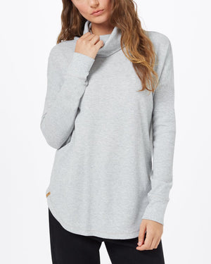 Gray Women's Waffle Knit Sweater