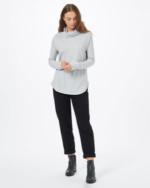 Gray Women's Waffle Knit Sweater