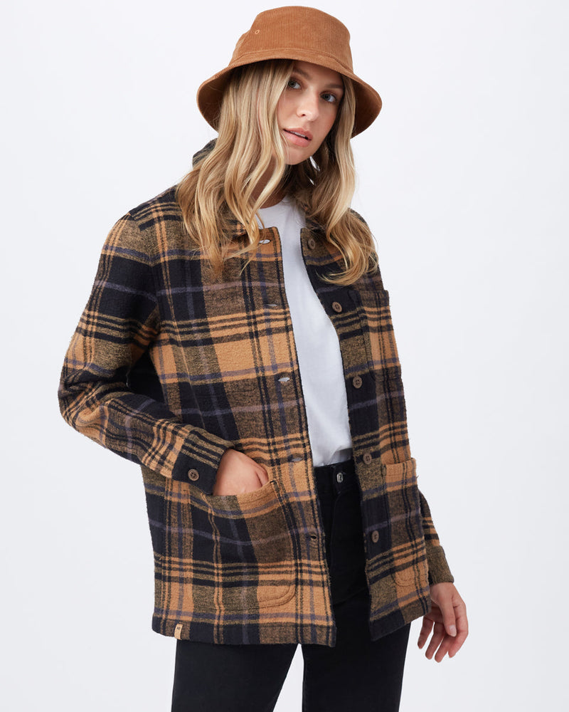 Brown Women's Organic Cotton Shacket