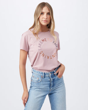 Pink Mountains Graphic Tee