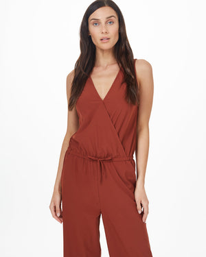 Red Women's Repreve V-Neck Romper