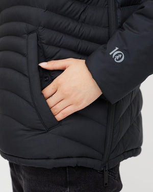 Black Women's PrimaLoft Puffer Jacket